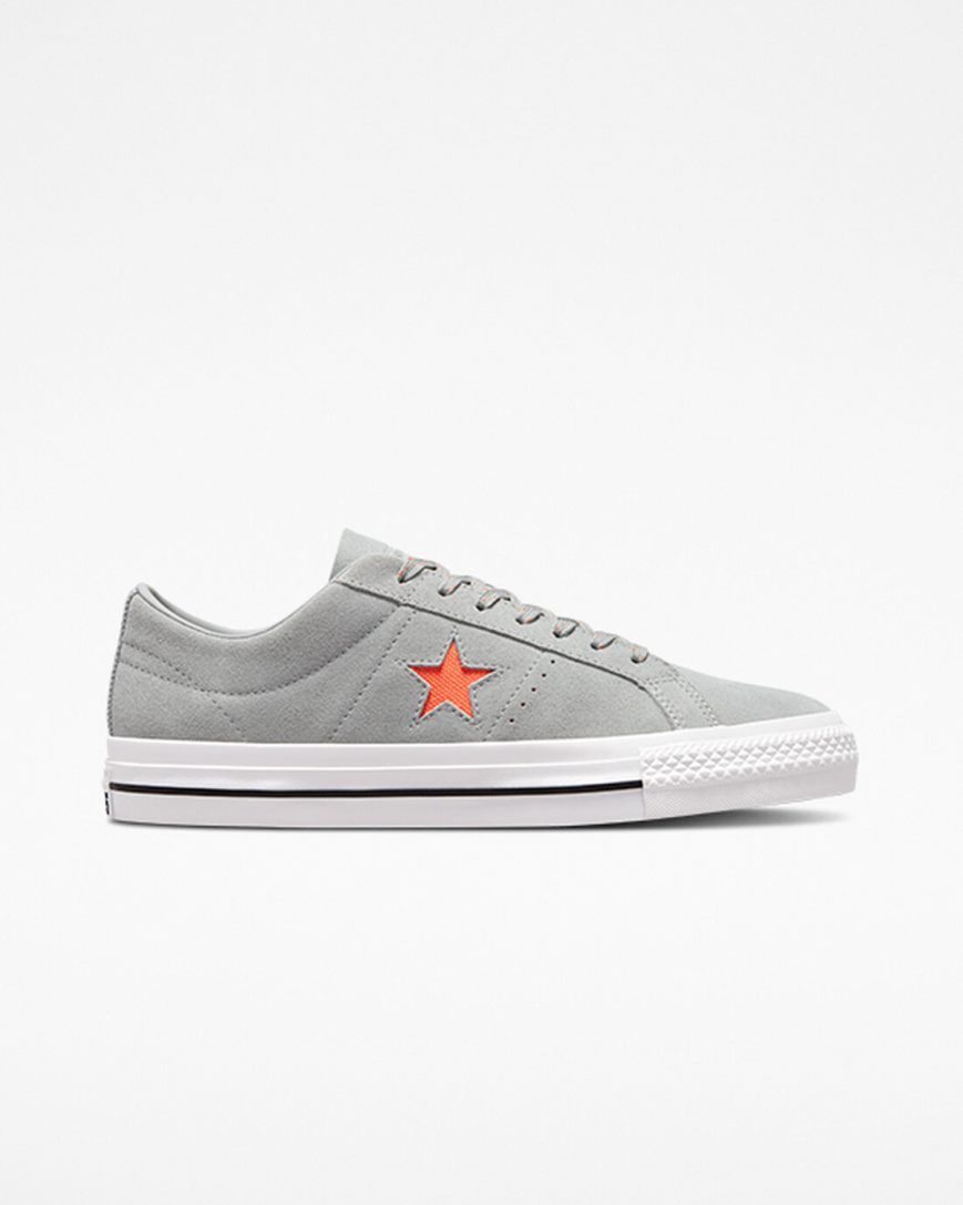 Skate Topanky Converse One Star Pro Damske Siva Oranžové Biele | SK CKRWH8